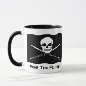 Flöten-Piraten-Geschenk-Tasse Tasse (Links)