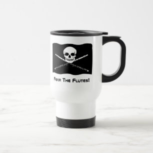 Flöten-Piraten-Reise-Tasse Reisebecher