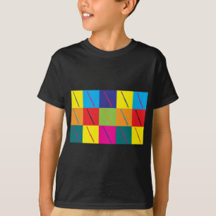 Flöten-Pop-Kunst T-Shirt