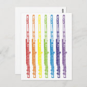 Flöten Postkarte (Vorne/Hinten)