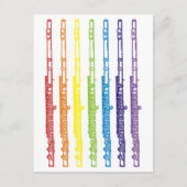 Flöten Postkarte (Vorderseite)