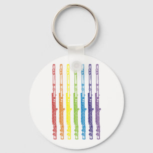 Flöten Schlüsselanhänger
