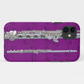 Flöten- u. Notenentelefonkasten. Auswahlfarbe Case-Mate iPhone Hülle (Rückseite (Horizontal))