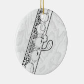 Flöten-Verzierung Keramikornament (Rechts)