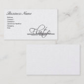 Flöten-Visitenkarte Visitenkarte (Vorne/Hinten)