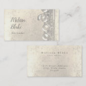 Flötenlehrer Imitate Goldfolie Visitenkarte (Vorne/Hinten)