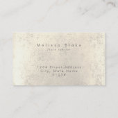 Flötenlehrer Imitate Goldfolie Visitenkarte (Rückseite)