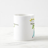 Flötenspielender Stockmann Kaffeetasse (Mittel)