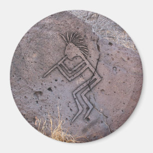Flötenspieler-Petroglyphe Magnet