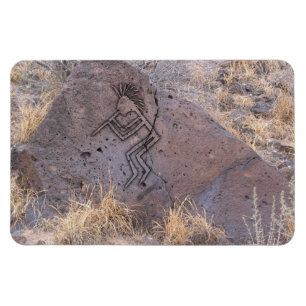 Flötenspieler-Petroglyphe Magnet