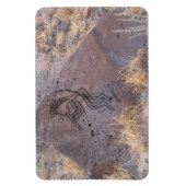 Flötenspieler-Petroglyphe Magnet (Vertikal)