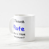 Flötenunterricht Kaffeetasse (Vorderseite Links)