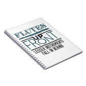 Flötet den vorderen Flutstrahl-Marschband an Notizblock (Rechte Seite)