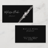 Flötist-Blume Visitenkarte (Vorne/Hinten)
