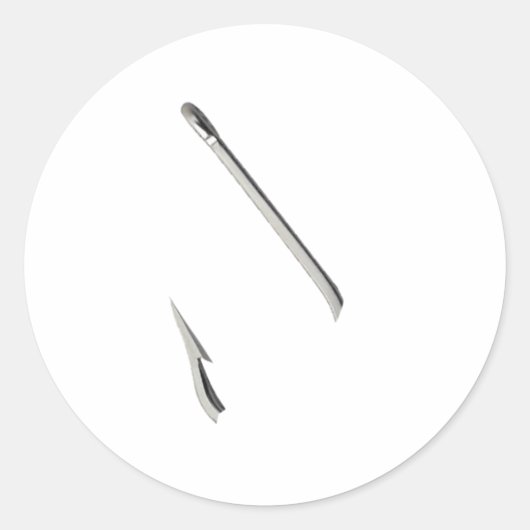 Flotsam Fish Hook Runder Aufkleber (Vorderseite)