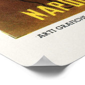 Flotta Lauro Napoli Genova Italien Vintage Poster (Ecke)