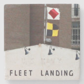 Flotte Landing Charleston, SC. Marble Stone Unters Steinuntersetzer (Vorderseite)