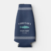 Flotte und Aqua Rustikale Fischereikabine Personal Flaschenkühler (Vorderseite)