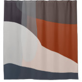 Flotte und Rost VIII Abstrakt Duschvorhang (Vorderseite)