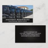 Flotte von Semi Trucks | Logistikträger Visitenkarte (Vorne/Hinten)