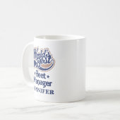 Flotten-Manager-personalisiertes Tassen-Geschenk Kaffeetasse (Vorderseite Links)