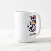 Flottes Zebra Kaffeetasse (VorderseiteRechts)