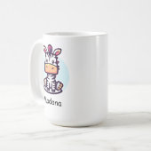 Flottes Zebra Kaffeetasse (Vorderseite Links)