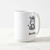 Flottes Zebra Kaffeetasse (VorderseiteRechts)