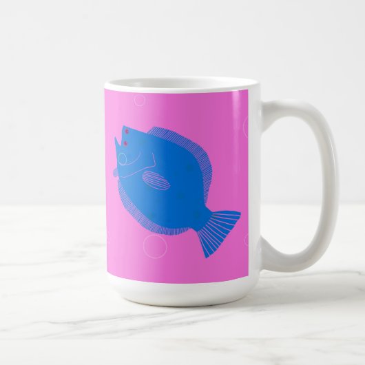 Flounder Blickt immer auf die helle Seite Kaffeetasse (Rechts)