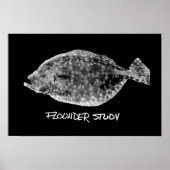 Flounder Study print "SEHR POPULAR" Poster (Vorne)
