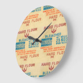 Flour Bags Große Wanduhr (Winkel)