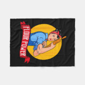 Flour Wer - Funny Baking & Pastry Baker - Baki Fleecedecke (Vorderseite (Horizontal))