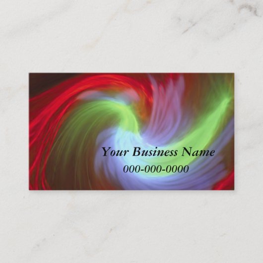 Flourescent Fee Business Card Visitenkarte (Vorderseite)