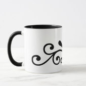 Flourish black design tasse (Links)