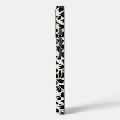 Flourish Damask Big Pattern Black on Cream Case-Mate iPhone Hülle (Rückseite / Links)