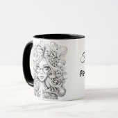 „Flourish Fearlessly“ 15 oz Kaffeetasse (Vorderseite Links)