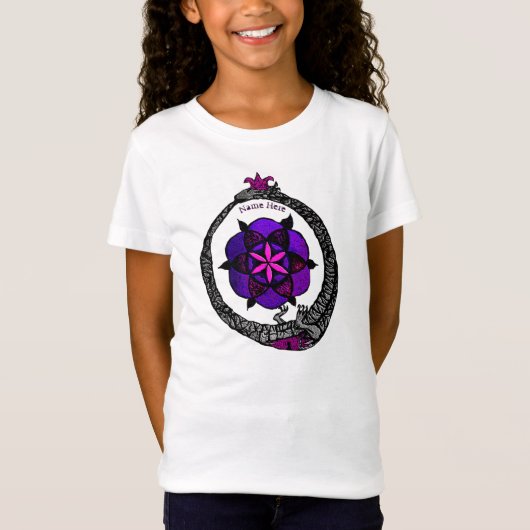 FlouroborosOfLife (Ouroboros & FlowerOfLife) (P) T-Shirt (Vorderseite)