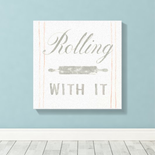 Floursack Kitchen V Leinwanddruck (Insitu (Holzboden))