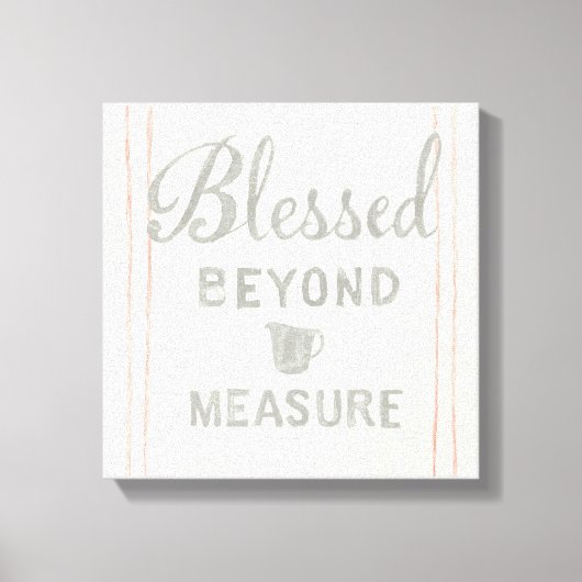 Floursack Küche VI Leinwanddruck (Vorderseite)