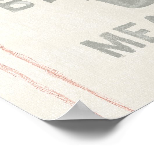 Floursack Küche VI Poster (Ecke)