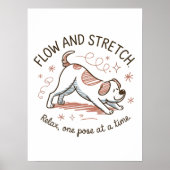 Flow and Stretch - Spielerisches Design für Yoga-H Poster (Vorne)