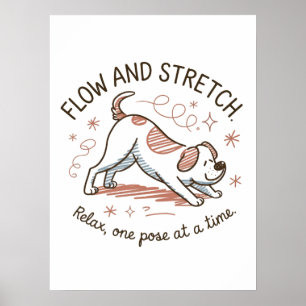 Flow and Stretch - Spielerisches Design für Yoga-H Poster