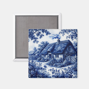 Flow Blue Stil Englisches Landhaus Rosen Magnet
