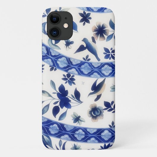 Flow Blue Vintag Style Phone Case (Rückseite)