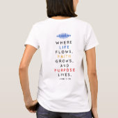 FLOW Damen-T-Shirt T-Shirt (Rückseite)