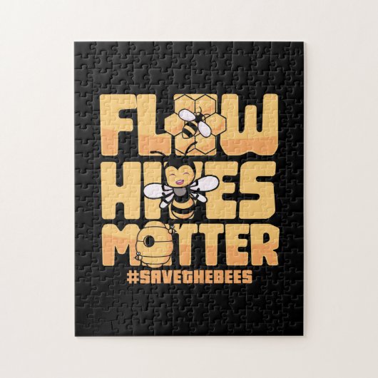 Flow Hives Matter Bees Puzzle (Vertikal)