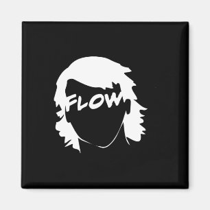 Flow Hockey Hair Fun Hockey Magnet