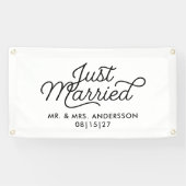 Flow Just Married Car Banner (Horizontal)
