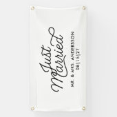 Flow Just Married Car Banner (Vertikal)
