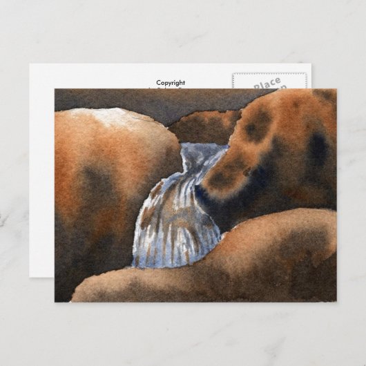 "Flow" - Länderstraßen Postkarte (Vorne/Hinten)